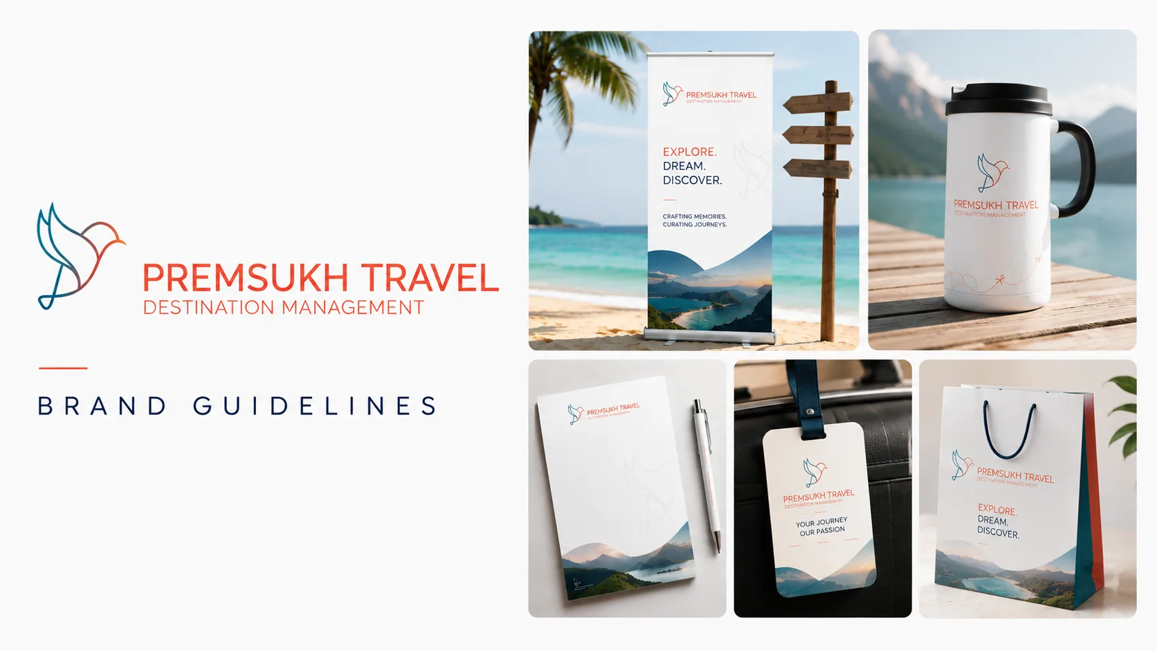 Premsukh Travel — Destination Management &mdash; A refined identity for a destination management company — built to sell curated, inspiring